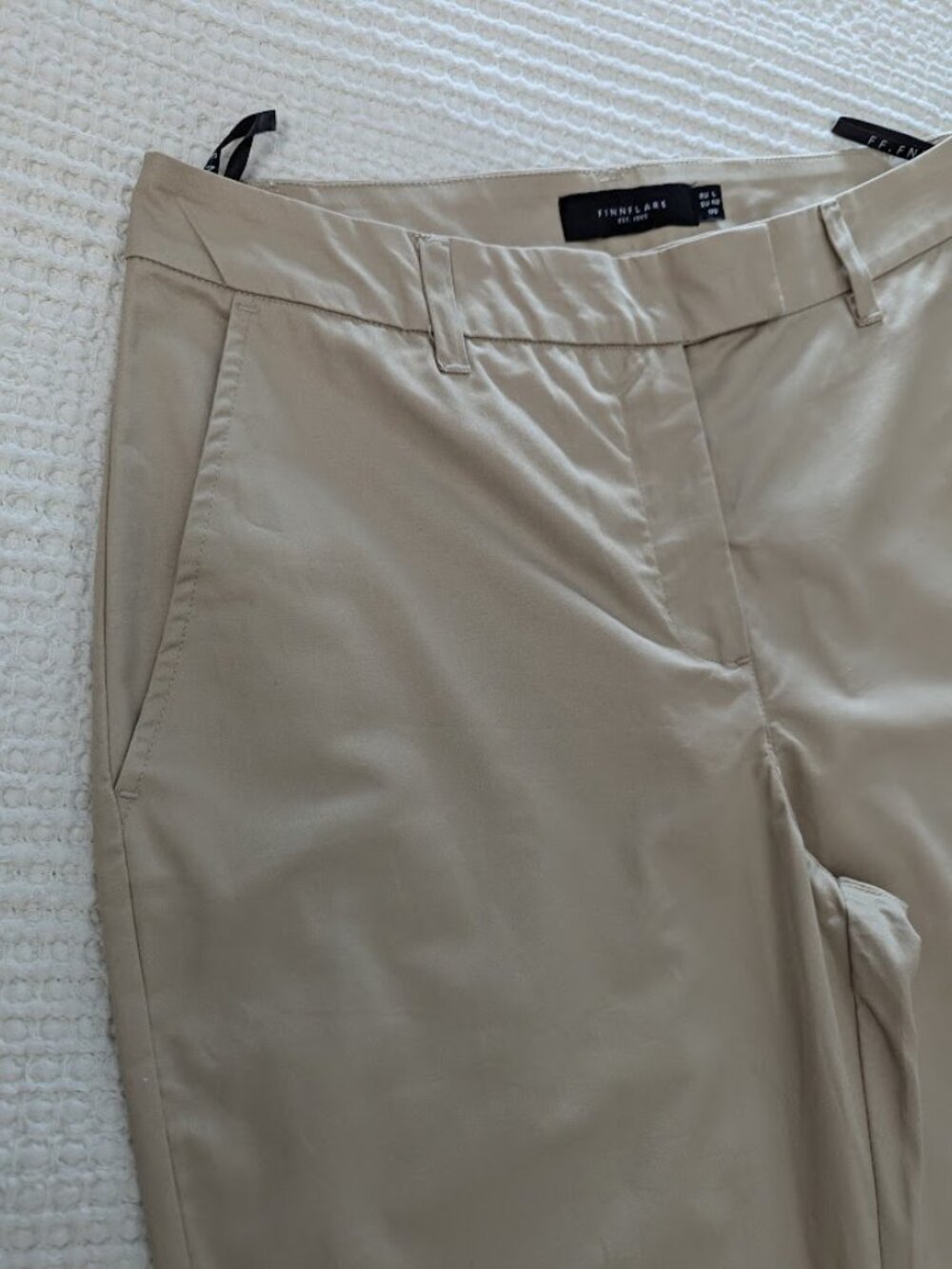 Culotte Pants Wide Leg Cotton Cropped Beige Casual Office Resortwear - Picture 6 of 14